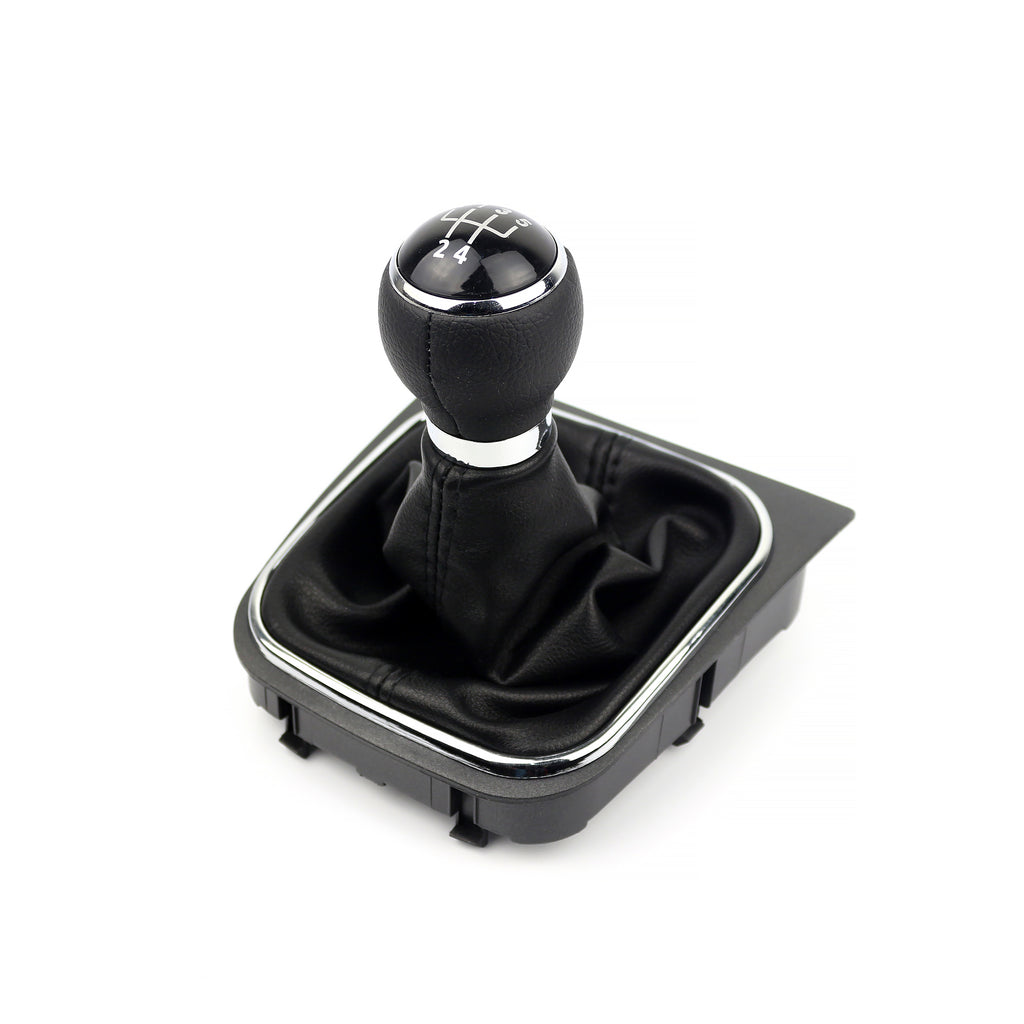 Volkswagen Golf Jetta Eos Scirocco Gear Shift Knob & Leather Boot 5 Speed 1K0711113CF
