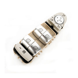 Mercedes-Benz W205 X253 Window & Mirror Switch Console Left Red Light Beige 8R73 2059056800 6811 2229056800 2057200648