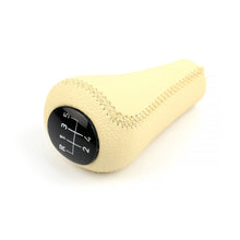 Load image into Gallery viewer, BMW E28 E30 E34 E36 E46 Leather Gear Shift Knob Manual 5 Speed Beige 25111434495