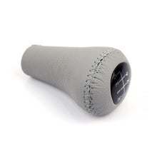 Load image into Gallery viewer, BMW E28 E30 E34 E36 E46 Leather Gear Shift Knob Manual 5 Speed Grey 25111434495