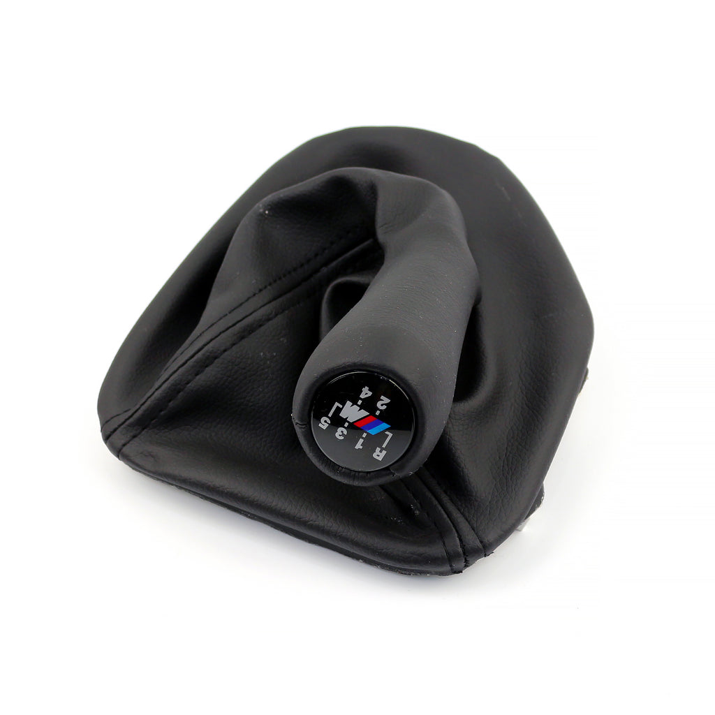 BMW E39 Gear Shift Knob & Leather Boot Manuel 5 Speed Black 25111222692