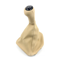 Load image into Gallery viewer, BMW E39 GEAR SHIFT KNOB &amp; LEATHER BOOT MANUEL 5 SPEED BEIGE WITHOUT M LOGO 25111222692