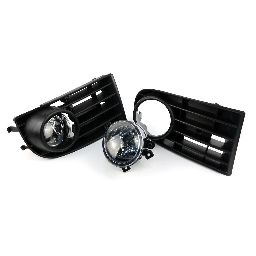 Volkswagen Golf 5 Mk5 Rabbit Front Bumper Fog Light Grille And Fog Lamps Set