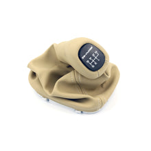 Load image into Gallery viewer, Mercedes-Benz W203 C Class Gearshift Knob &amp; Leather Boot 6 Speed Amg Beige