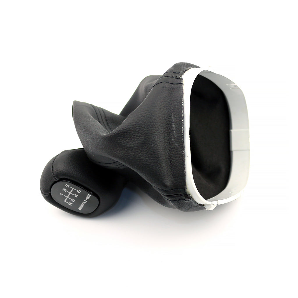 Mercedes-Benz W203 C Class Gearshift Knob & Leather Boot 6 Speed Amg Black