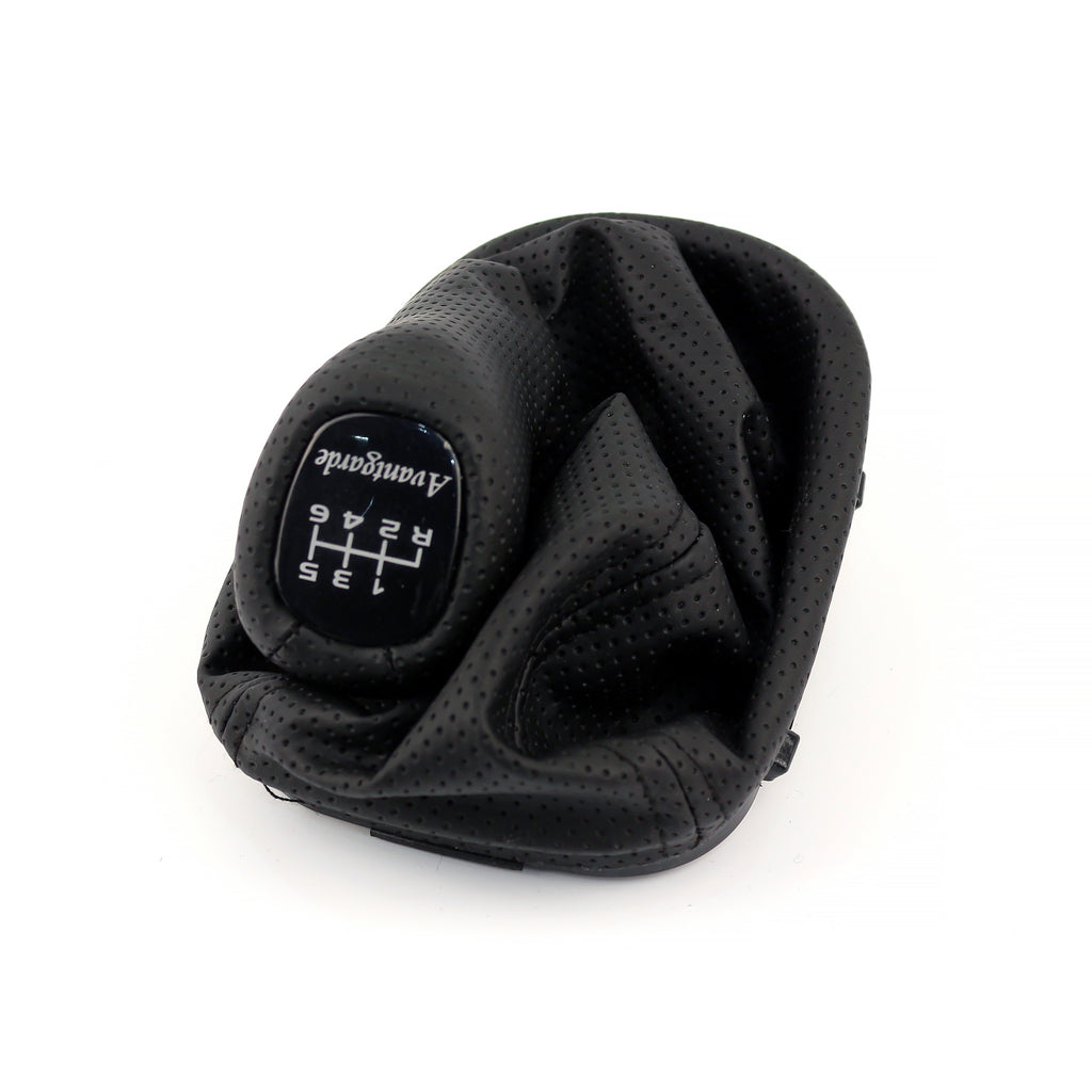 Mercedes-Benz W203 C Class Gearshift Knob & Leather Boot 6 Speed Avantgarde Black Dotted