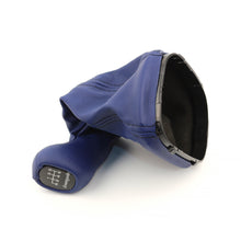 Load image into Gallery viewer, Mercedes-Benz W203 C Class Gearshift Knob &amp; Leather Boot 6 Speed Avantgarde Blue