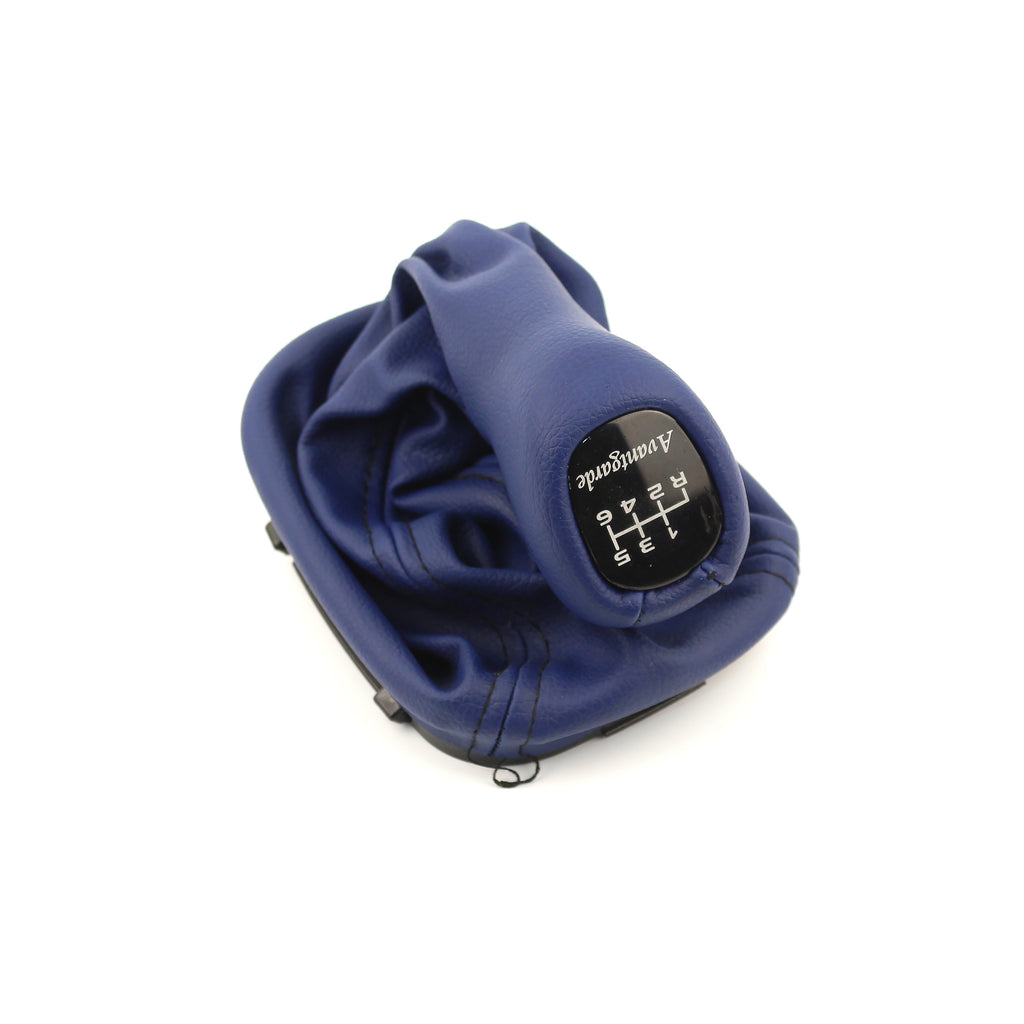 Mercedes-Benz W203 C Class Gearshift Knob & Leather Boot 6 Speed Avantgarde Blue