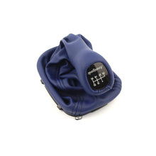 Load image into Gallery viewer, Mercedes-Benz W203 C Class Gearshift Knob &amp; Leather Boot 6 Speed Avantgarde Blue