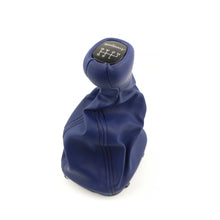 Load image into Gallery viewer, Mercedes-Benz W203 C Class Gearshift Knob &amp; Leather Boot 6 Speed Avantgarde Blue