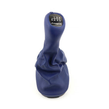 Load image into Gallery viewer, Mercedes-Benz W203 C Class Gearshift Knob &amp; Leather Boot 6 Speed Avantgarde Blue