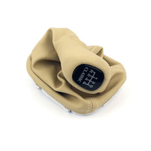 Load image into Gallery viewer, Mercedes-Benz W203 C Class Gearshift Knob &amp; Leather Boot 6 Speed Classic Beige