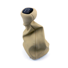 Load image into Gallery viewer, Mercedes-Benz W203 C Class Gearshift Knob &amp; Leather Boot 6 Speed Classic Beige