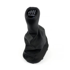 Mercedes-Benz W203 C Class Gearshift Knob & Leather Boot 6 Speed Classic Black Dotted
