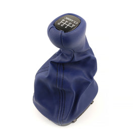 Mercedes-Benz W203 C Class Gearshift Knob & Leather Boot 6 Speed Classic Blue