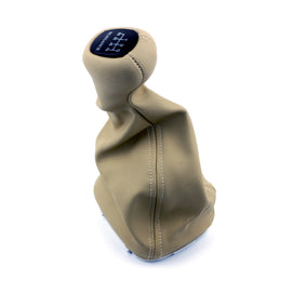 Mercedes-Benz W203 C Class Gearshift Knob & Leather Boot 6 Speed Elegance Beige