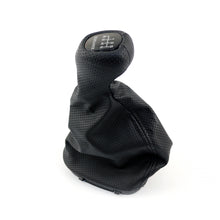 Load image into Gallery viewer, Mercedes-Benz W203 C Class Gearshift Knob &amp; Leather Boot 6 Speed Elegance Black Dotted
