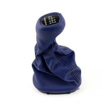 Load image into Gallery viewer, Mercedes-Benz W203 C Class Gearshift Knob &amp; Leather Boot 6 Speed Elegance Blue